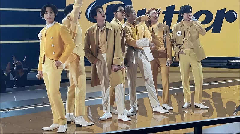 BTS at the American Music Awards in November 2021